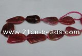 CNG1209 15.5 inches 25*35mm - 35*45mm freeform agate beads