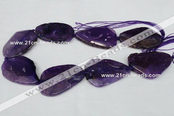 CNG1210 15.5 inches 30*45mm - 35*50mm freeform agate beads