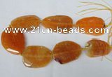 CNG1211 15.5 inches 35*45mm - 45*55mm freeform agate beads