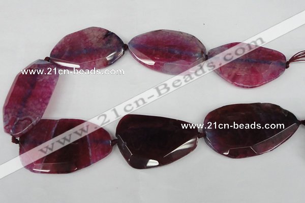 CNG1212 15.5 inches 30*45mm - 40*50mm freeform agate beads