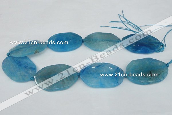 CNG1214 15.5 inches 25*40mm - 30*45mm freeform agate beads