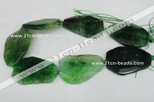 CNG1215 15.5 inches 35*40mm - 40*55mm freeform agate beads