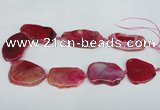 CNG1218 15.5 inches 25*35mm - 35*45mm freeform agate beads