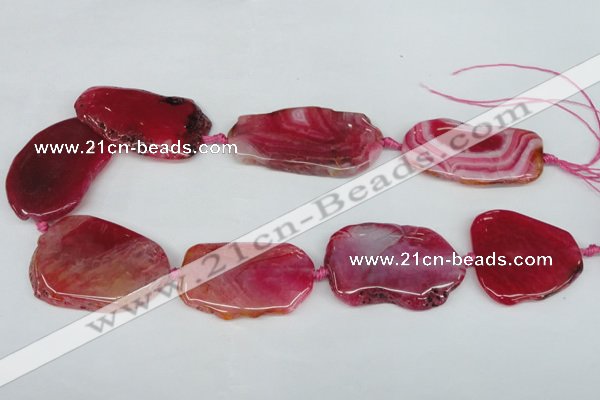 CNG1218 15.5 inches 25*35mm - 35*45mm freeform agate beads