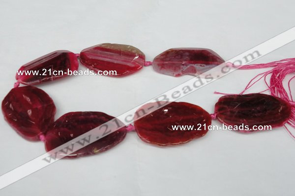 CNG1220 15.5 inches 30*45mm - 40*55mm freeform agate beads