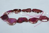 CNG1231 15.5 inches 25*35mm - 35*45mm freeform agate beads