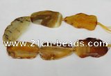 CNG1236 15.5 inches 30*50mm - 40*65mm freeform agate beads