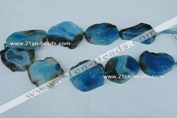 CNG1241 15.5 inches 30*40mm - 40*50mm freeform agate beads