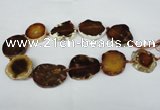 CNG1245 15.5 inches 25*35mm - 30*45mm freeform agate beads