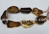 CNG1246 15.5 inches 30*50mm - 40*60mm freeform agate beads