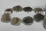 CNG1253 15.5 inches 30*40mm - 45*50mm freeform agate beads