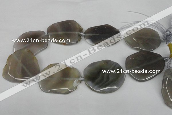 CNG1253 15.5 inches 30*40mm - 45*50mm freeform agate beads