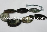 CNG1255 15.5 inches 35*45mm - 40*60mm freeform agate beads