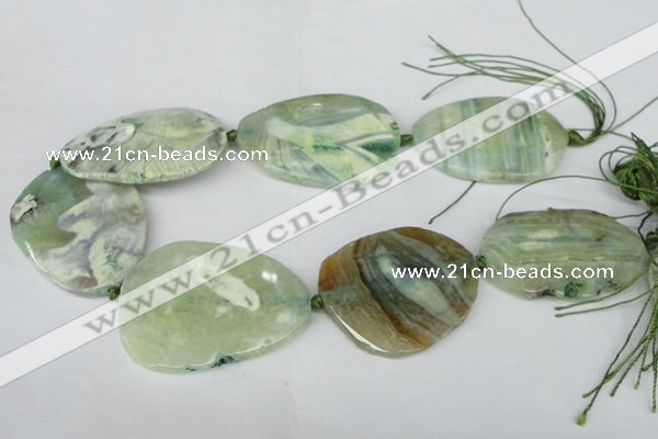 CNG1257 15.5 inches 35*45mm - 40*55mm freeform agate beads