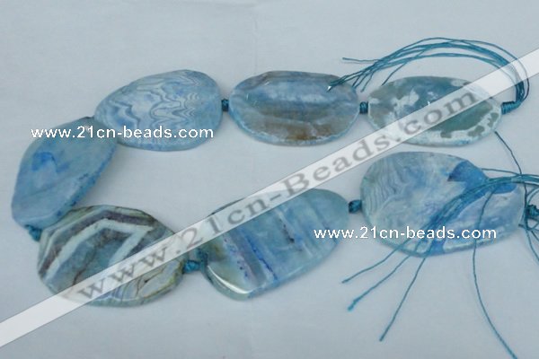 CNG1258 15.5 inches 40*50mm - 45*55mm freeform agate beads