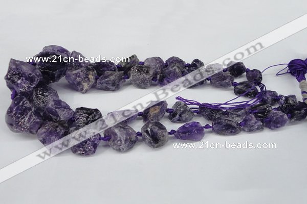 CNG1306 15.5 inches 8*12mm – 25*35mm nuggets amethyst beads