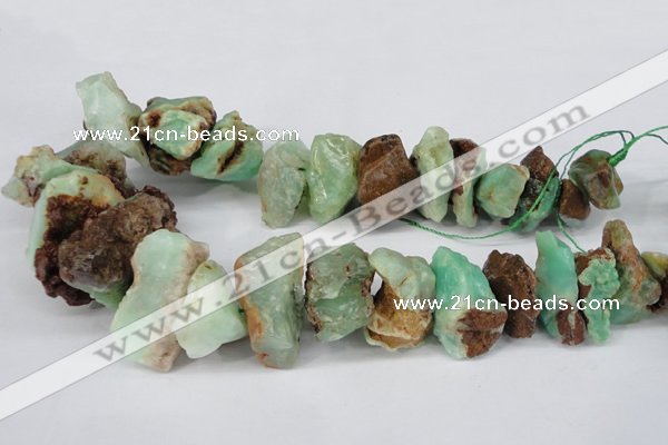 CNG1317 10*20mm – 20*40mm nuggets australia chrysoprase beads