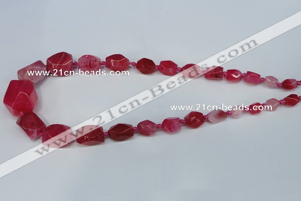 CNG1356 15.5 inches 8*10mm - 20*25mm faceted nuggets agate beads