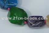 CNG1361 15.5 inches 8*10mm - 20*25mm faceted nuggets agate beads