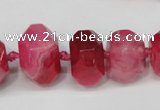 CNG1365 15.5 inches 8*12mm - 22*30mm faceted nuggets agate beads