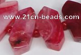 CNG1393 15.5 inches 15*25mm - 20*40mm wand agate gemstone beads