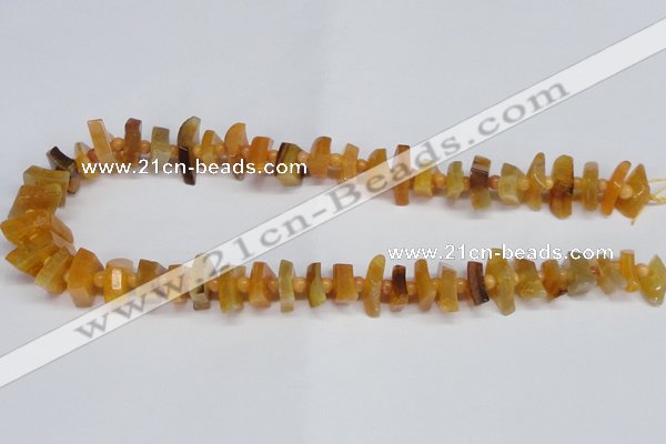 CNG1400 15.5 inches 10*15mm - 12*22mm nuggets agate gemstone beads