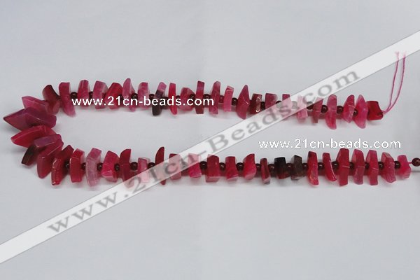 CNG1401 15.5 inches 10*15mm - 12*22mm nuggets agate gemstone beads