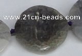 CNG1410 15.5 inches 30*35mm - 35*38mm faceted freeform agate beads