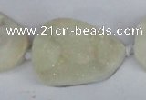 CNG1415 15.5 inches 25*35mm - 30*40mm freeform agate beads