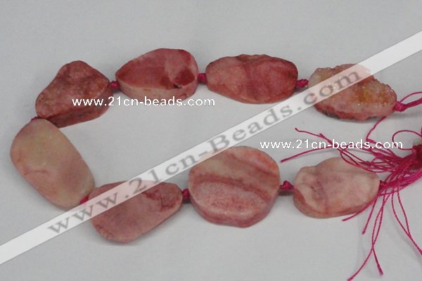 CNG1417 15.5 inches 25*35mm - 30*40mm freeform agate beads