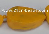 CNG1420 15.5 inches 25*35mm - 30*40mm freeform agate beads