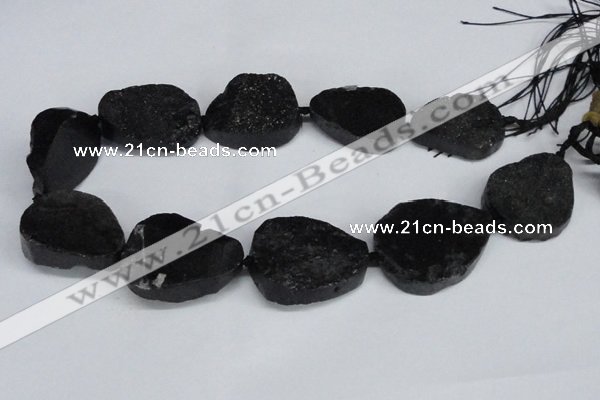 CNG1422 15.5 inches 25*35mm - 30*40mm freeform agate beads