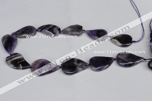 CNG1425 15.5 inches 22*30mm - 25*35mm freeform amethyst beads