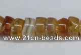 CNG1440 15.5 inches 6*12mm - 10*12mm nuggets agate gemstone beads