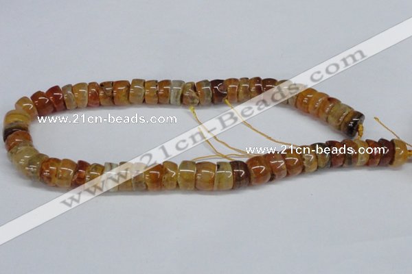 CNG1440 15.5 inches 6*12mm - 10*12mm nuggets agate gemstone beads