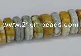 CNG1445 15.5 inches 6*15mm - 8*15mm nuggets agate gemstone beads