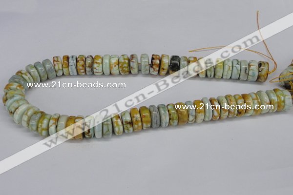 CNG1445 15.5 inches 6*15mm - 8*15mm nuggets agate gemstone beads