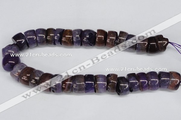 CNG1454 15.5 inches 10*20mm - 14*20mm nuggets agate gemstone beads