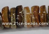 CNG1456 15.5 inches 8*25mm - 12*25mm nuggets agate gemstone beads