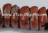 CNG1462 15.5 inches 11*30mm - 13*30mm nuggets agate gemstone beads