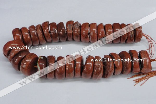 CNG1462 15.5 inches 11*30mm - 13*30mm nuggets agate gemstone beads