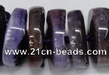 CNG1465 15.5 inches 12*35mm nuggets agate gemstone beads