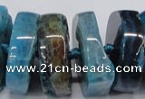 CNG1467 15.5 inches 12*35mm nuggets agate gemstone beads