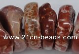 CNG1468 15.5 inches 12*35mm nuggets agate gemstone beads