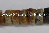 CNG1477 15.5 inches 8*15mm - 12*15mm nuggets agate gemstone beads