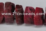 CNG1487 15.5 inches 10*15mm - 12*25mm nuggets agate gemstone beads