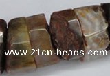 CNG1488 15.5 inches 10*30mm - 15*30mm nuggets agate gemstone beads