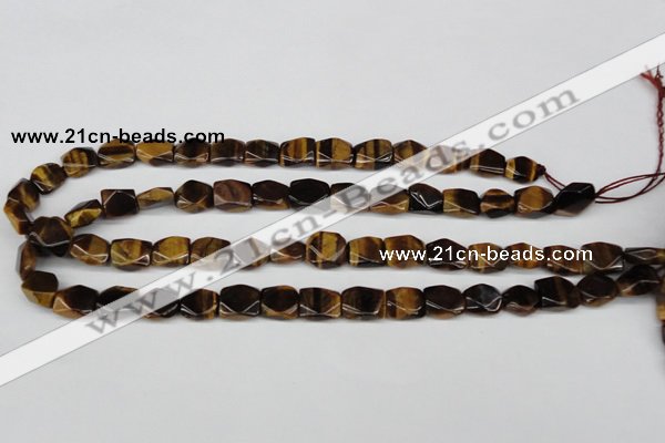 CNG15 15.5 inches 10*12mm faceted nuggets yellow tiger eye beads