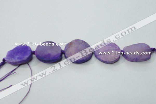 CNG1512 8 inches 20*30mm - 25*35mm freeform agate beads