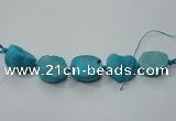 CNG1514 8 inches 20*30mm - 25*35mm freeform agate beads